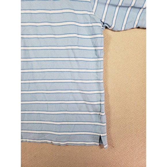 Southpole Shirt Mens 2XL XXL Polo Striped Collared Blue Cotton Button Pullover - Picture 11 of 12